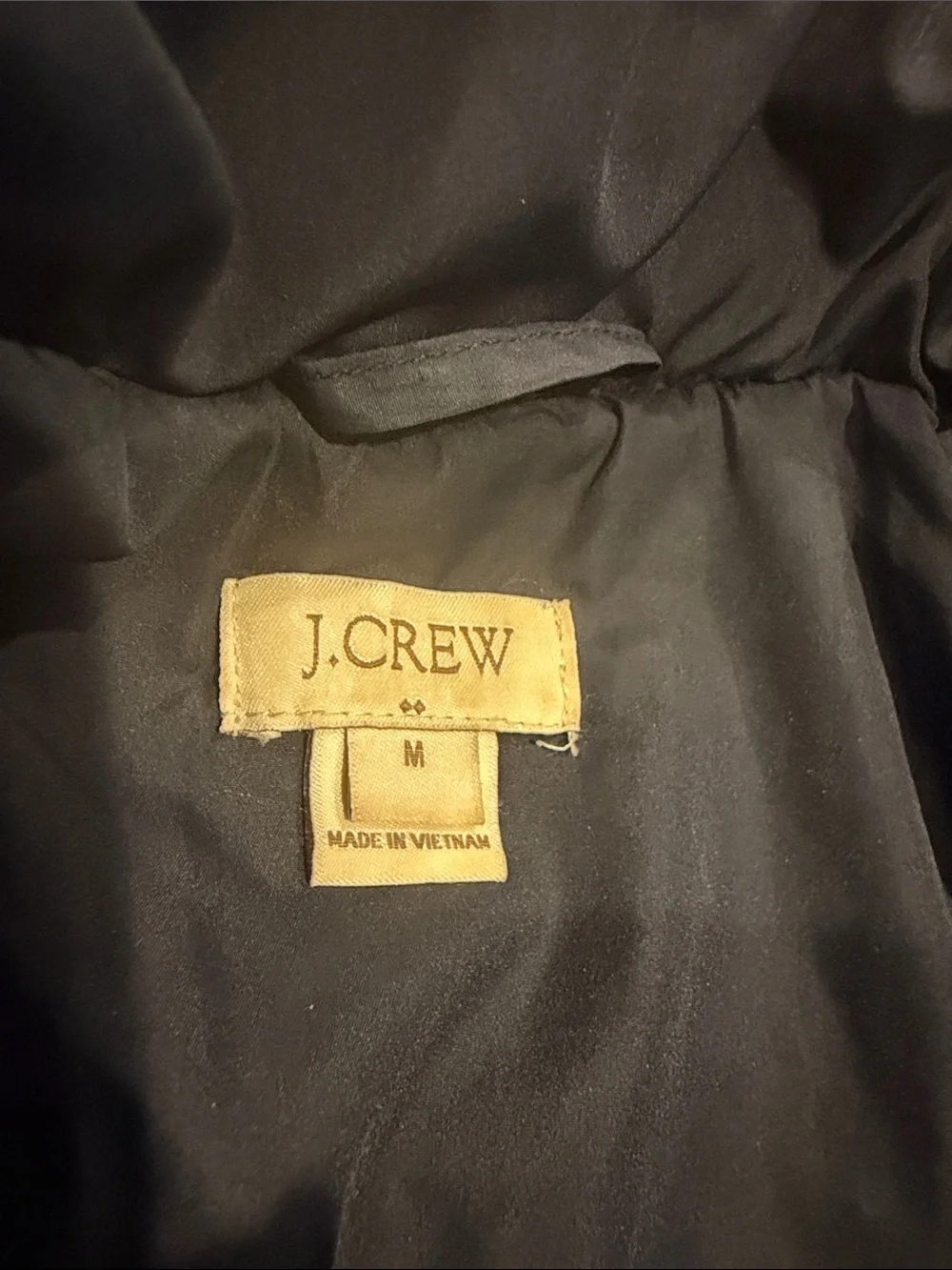 J. Crew Navy Quilted Utility Jacket with Snap Flap Pockets